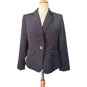Style & Co Blazer Gray Dots 6 Petite